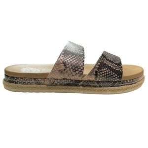 Vince Camuto VP Rynnnah Snake Print Espadrille Sandals Size 8.5